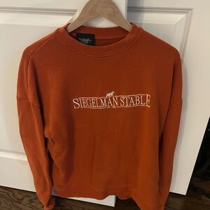 Siegelman Stable Orange Men's Sweater - MEDIUM